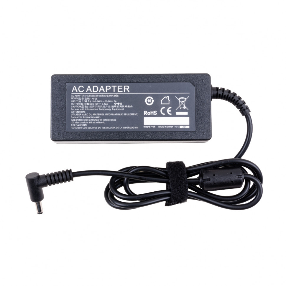 Блок питания для ноутбука Asus 19V, 3,42A, 65W (4,5×3,0 с иглой) - Стандарт (без кабеля)