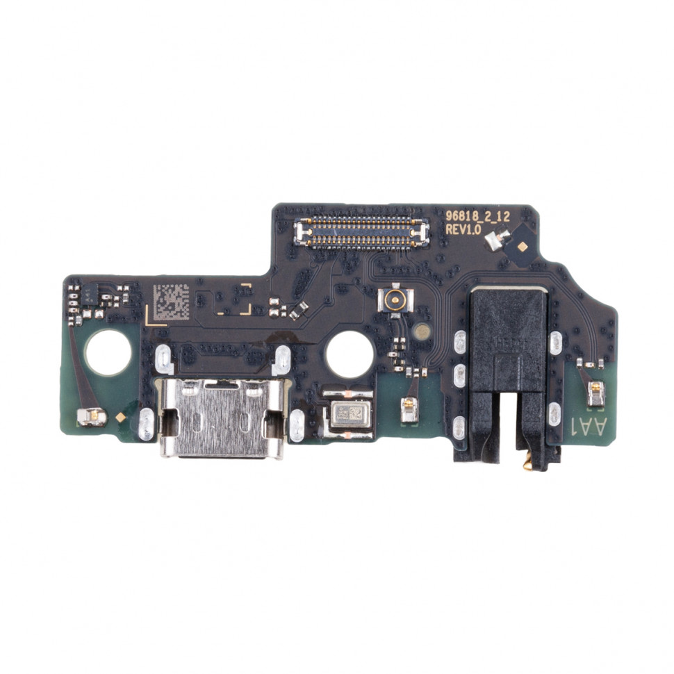 Шлейф для Samsung A055F (A05) плата системный разъем/разъем гарнитуры/микрофон - Премиум