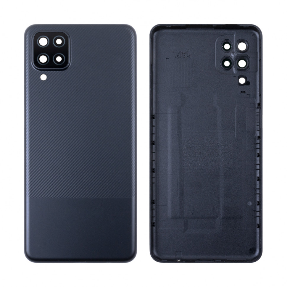 Задняя крышка для Samsung A125F/A127F (A12/A12 Nacho) Черный - Премиум