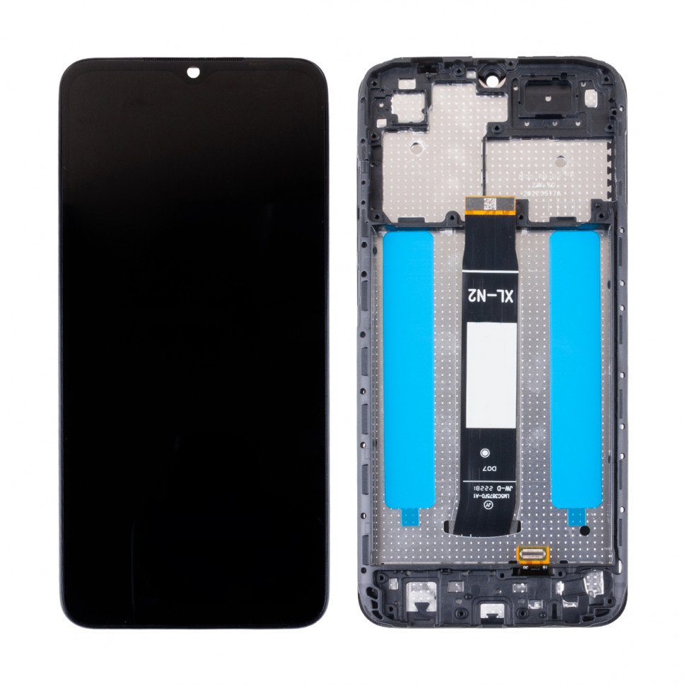 Дисплей с рамкой для Xiaomi Poco C51 Черный Оригинал