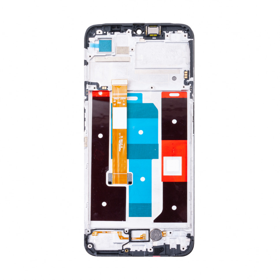 Дисплей с рамкой для Realme C35 Черный Оригинал