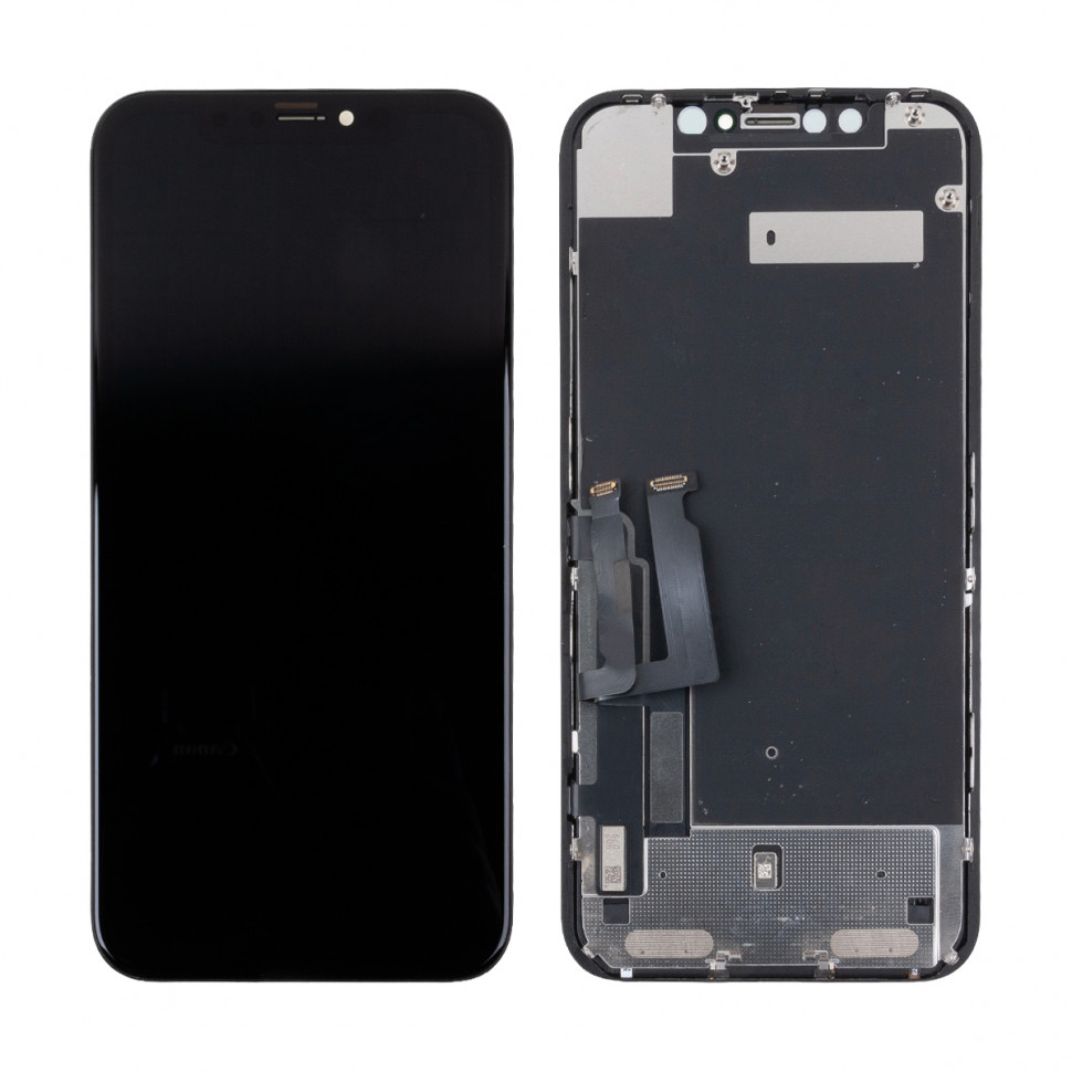 Дисплей для iPhone Xr с тачскрином Черный Оригинал (Заменено стекло и тач)