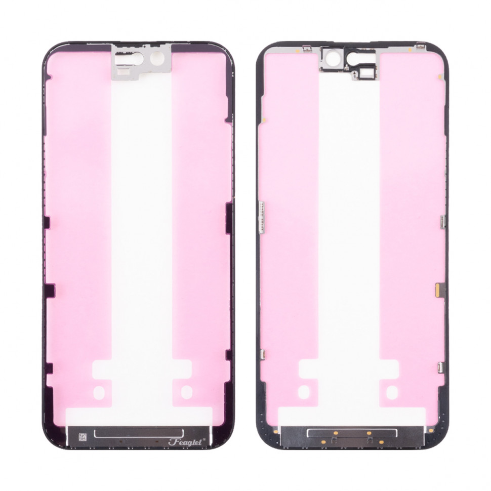 Рамка дисплея для iPhone 15 Plus Черный Оригинал (Feaglet)