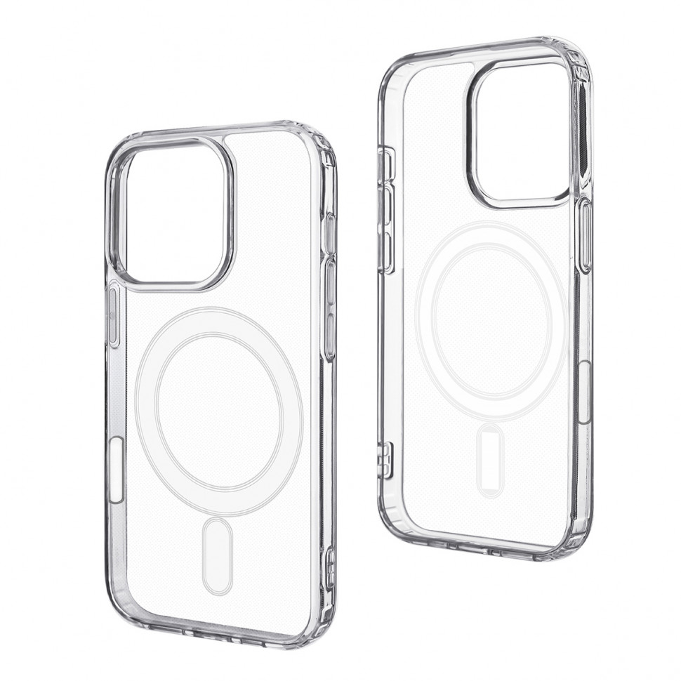 Чехол-накладка для iPhone 16 Pro Max (Magsafe, прозрачный)