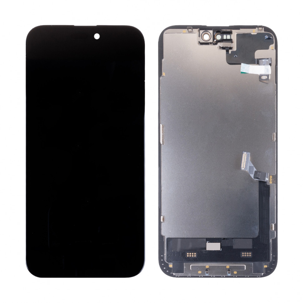 Дисплей для iPhone 15 Plus с тачскрином Черный Soft OLED, Full HD (с верификацией)