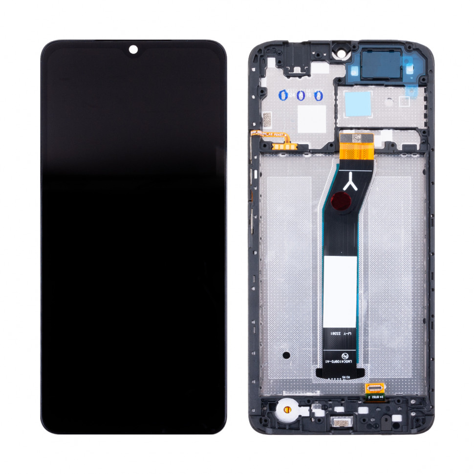 Дисплей с рамкой для Xiaomi Redmi A3/Poco C61 Черный Оригинал