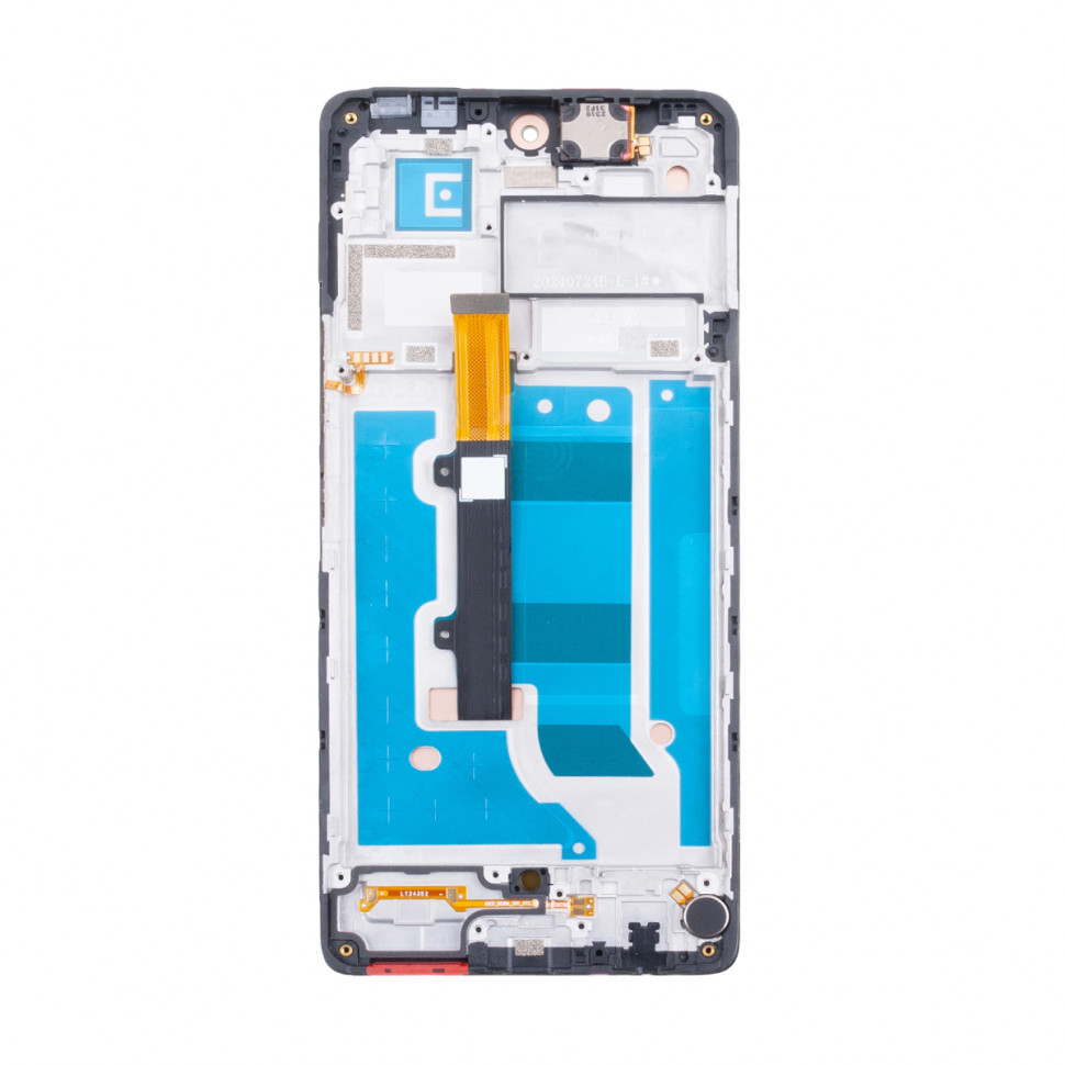 Дисплей с рамкой для Tecno Camon 30 4G Черный Оригинал