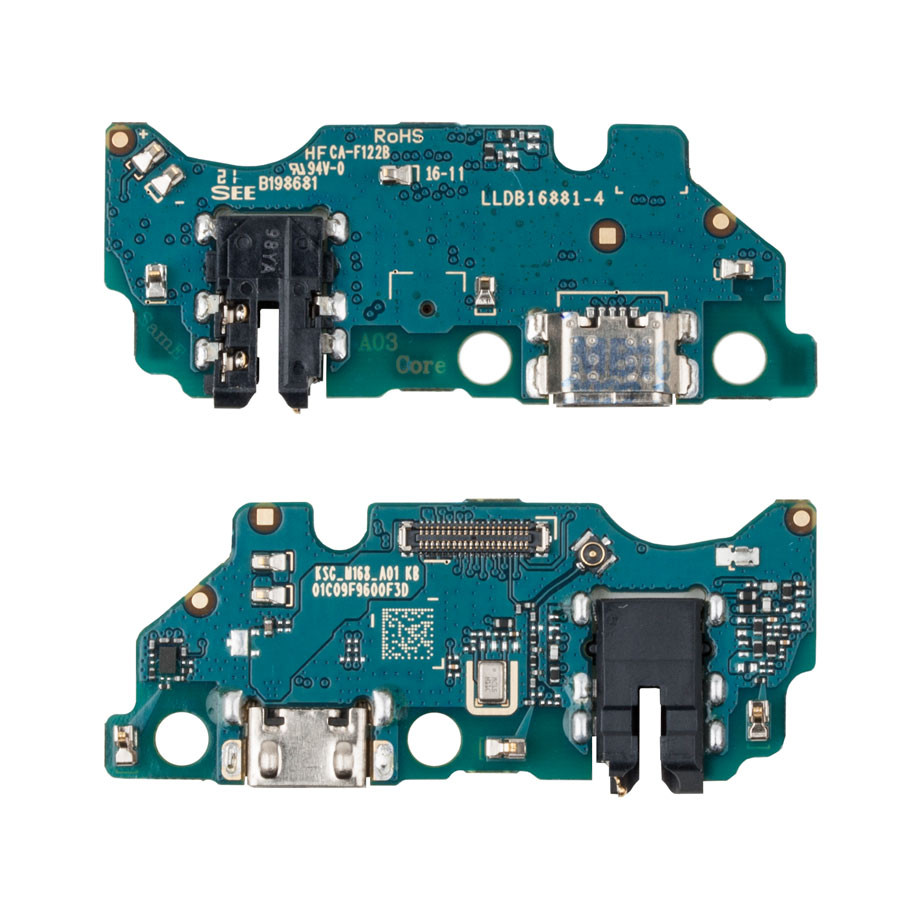 Шлейф для Samsung A032F (A03 Core) плата системный разъем/разъем гарнитуры/микрофон
