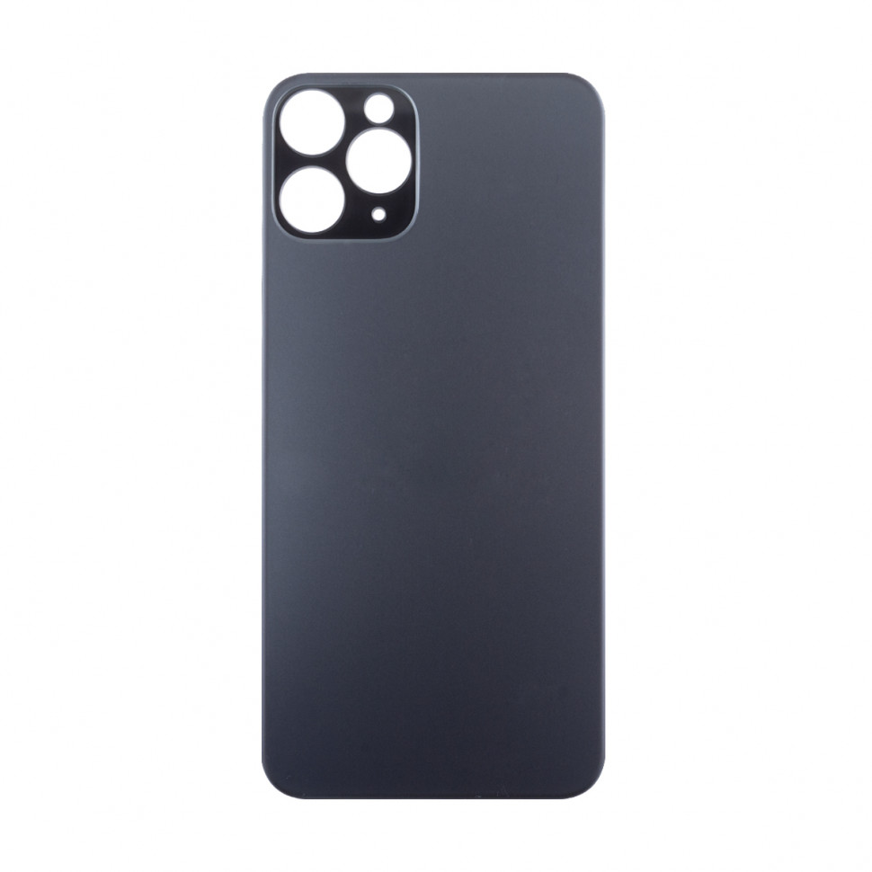 Задняя крышка для iPhone 11 Pro Серый (стекло, широкий вырез под камеру, логотип)