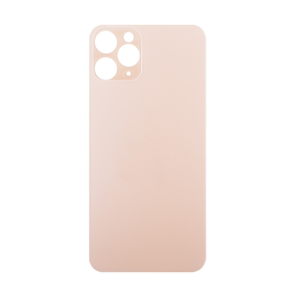 Задняя крышка для iPhone 11 Pro Золото (стекло, широкий вырез под камеру, логотип)