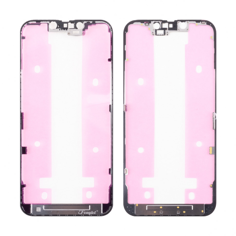 Рамка дисплея для iPhone 14 Черный Оригинал (Feaglet)