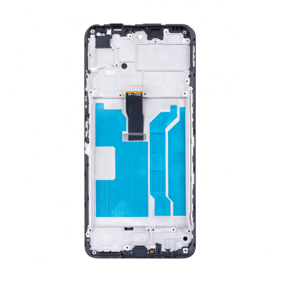 Дисплей с рамкой для Huawei Honor 10X Lite/P Smart 2021 Черный Оригинал