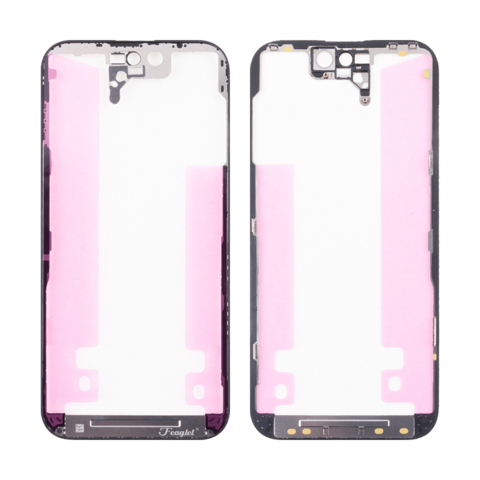 Рамка дисплея для iPhone 14 Pro Черный Оригинал (Feaglet)