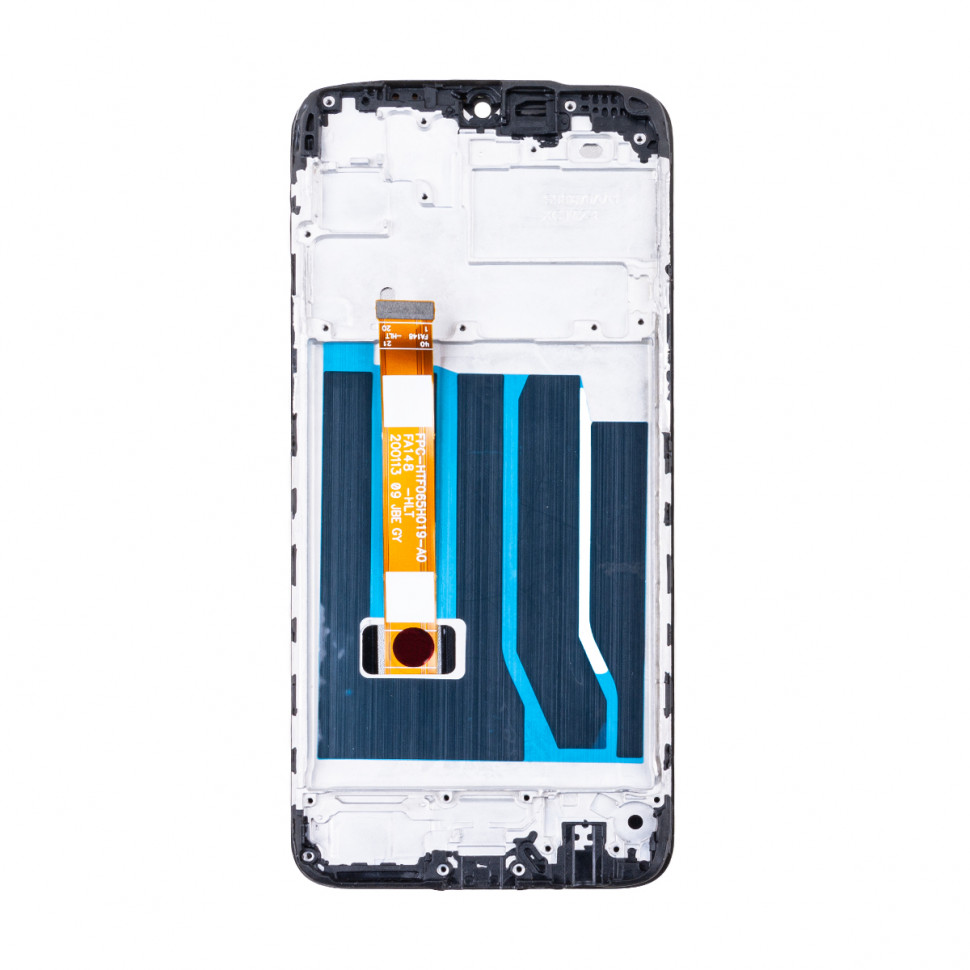 Дисплей с рамкой для Realme C3 Черный Оригинал