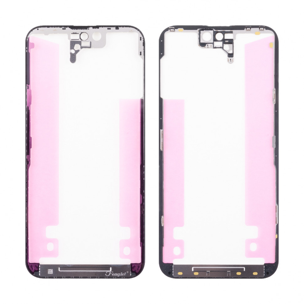 Рамка дисплея для iPhone 14 Pro Max Черный Оригинал (Feaglet)