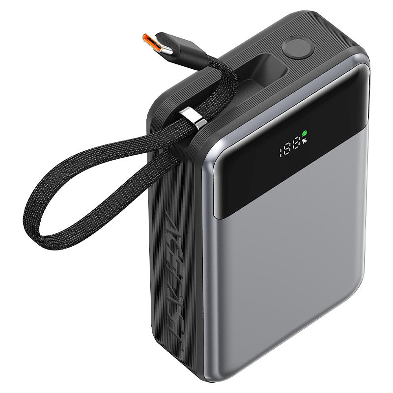 Внешний Аккумулятор Acefast M21 20000 mAh (65W, QC3.0, PD, AVS, USB, Type-C, LCD) Черный