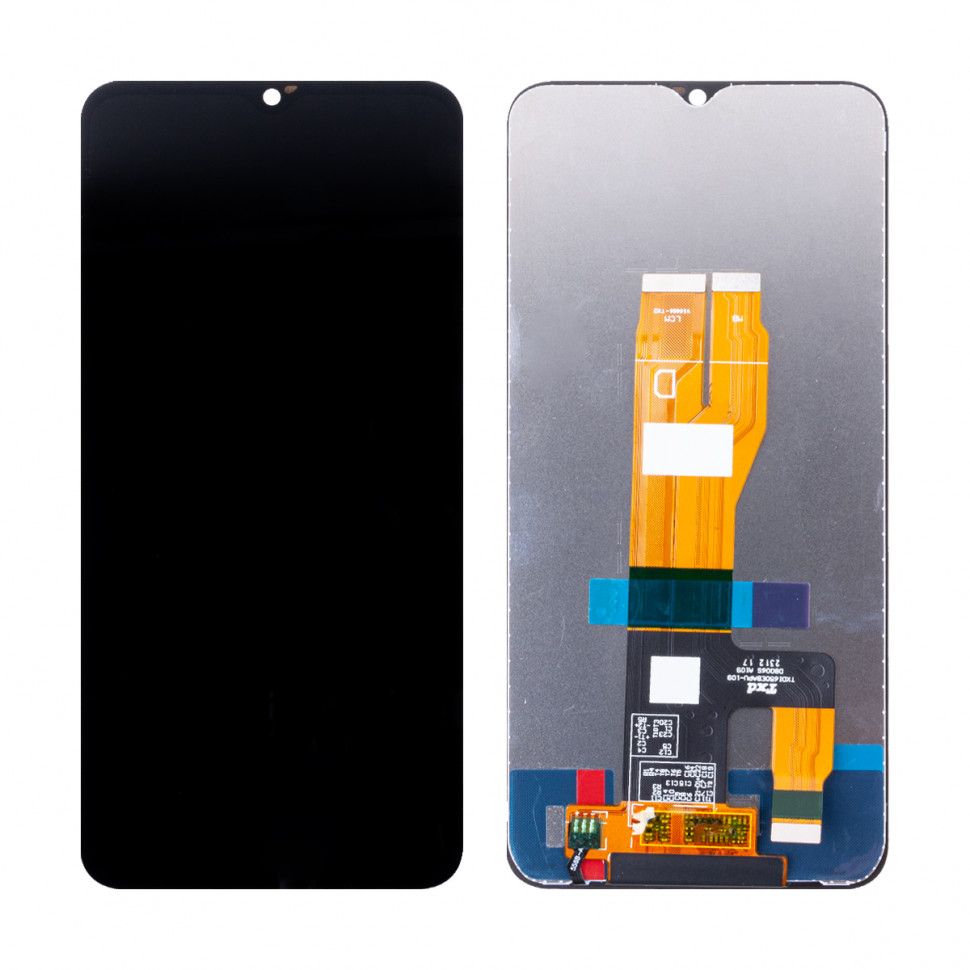 Дисплей для Realme C30s с тачскрином Черный Оригинал