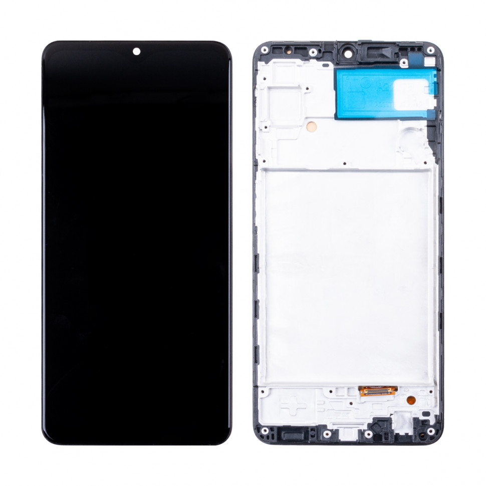 Дисплей с рамкой для Samsung A225F (A22 4G) Черный OLED
