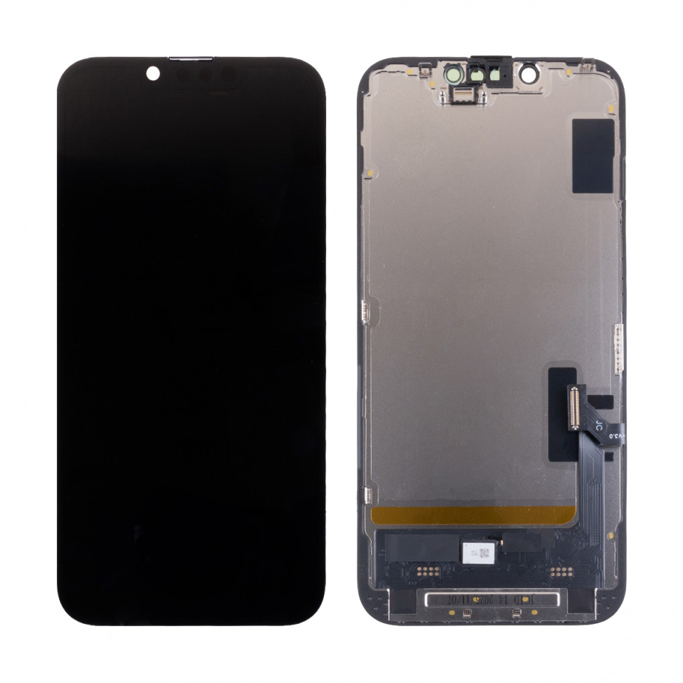Дисплей для iPhone 14 с тачскрином Черный - JCID Soft OLED, Full HD (с верификацией)
