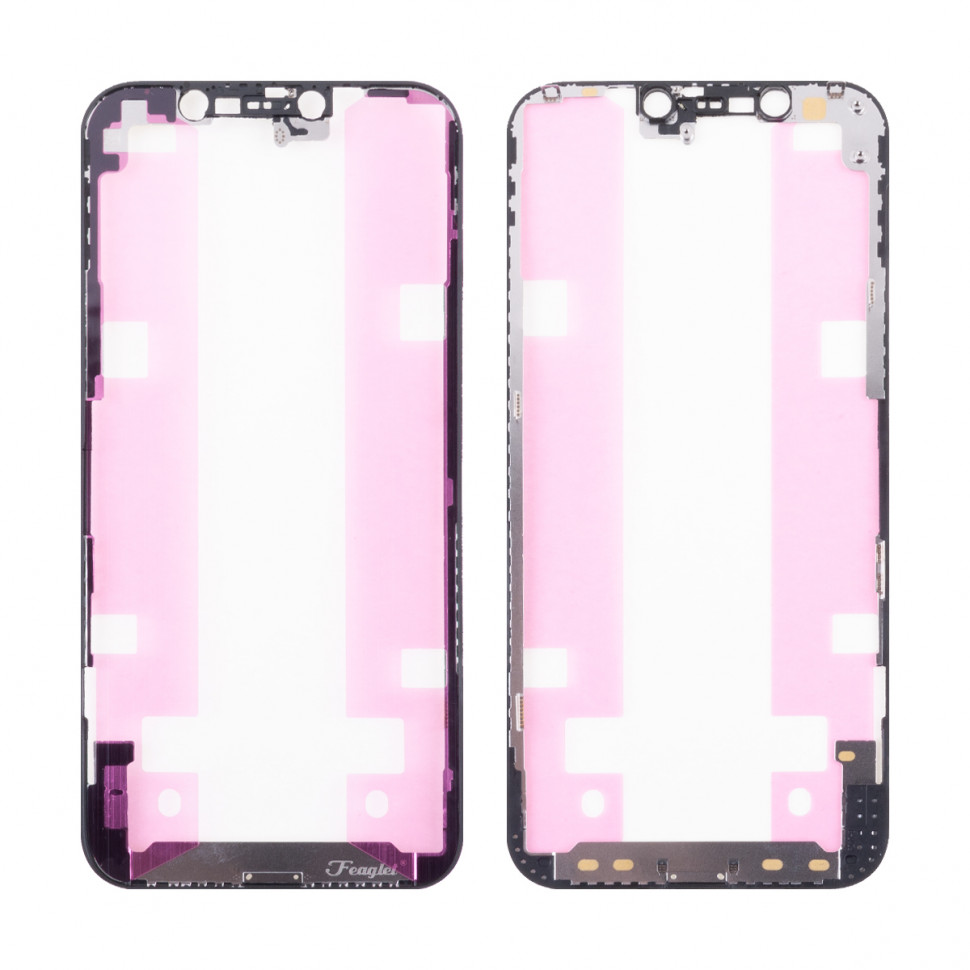 Рамка дисплея для iPhone 12/12 Pro Черный Оригинал (Feaglet)