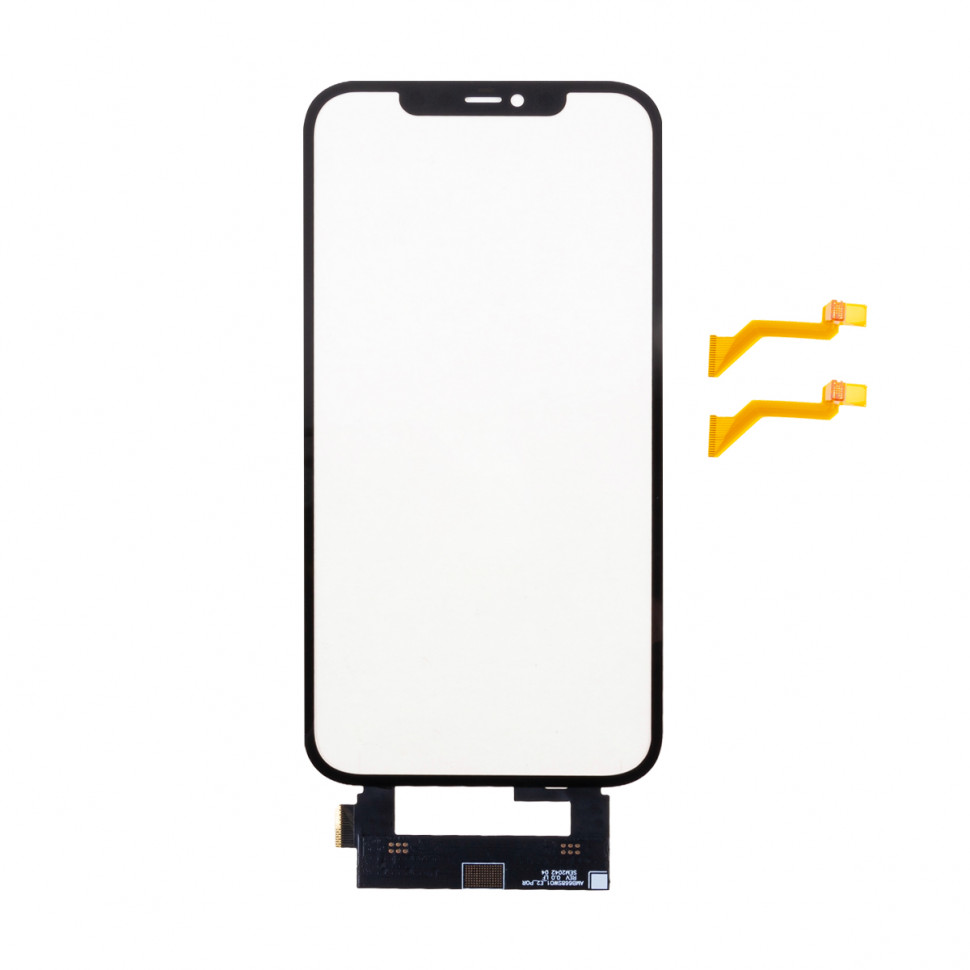 Стекло для iPhone 12 Pro Max с OCA пленкой с тачскрином Черный Оригинал (Feaglet)