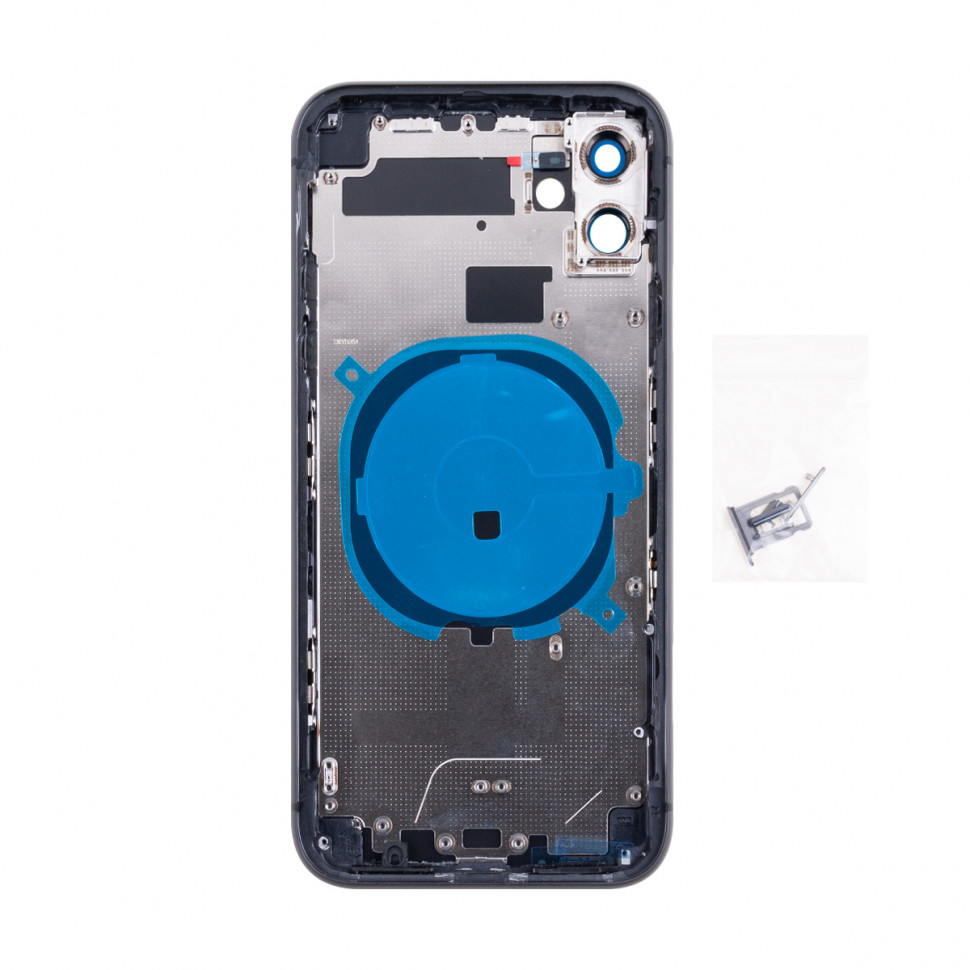 Корпус для iPhone 11 (A2221) (1 Sim) Черный