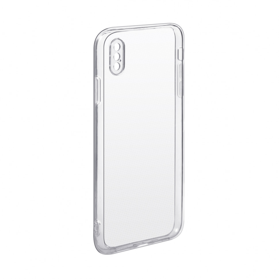 Чехол-накладка для iPhone X/Xs (с защитой камеры, прозрачный)