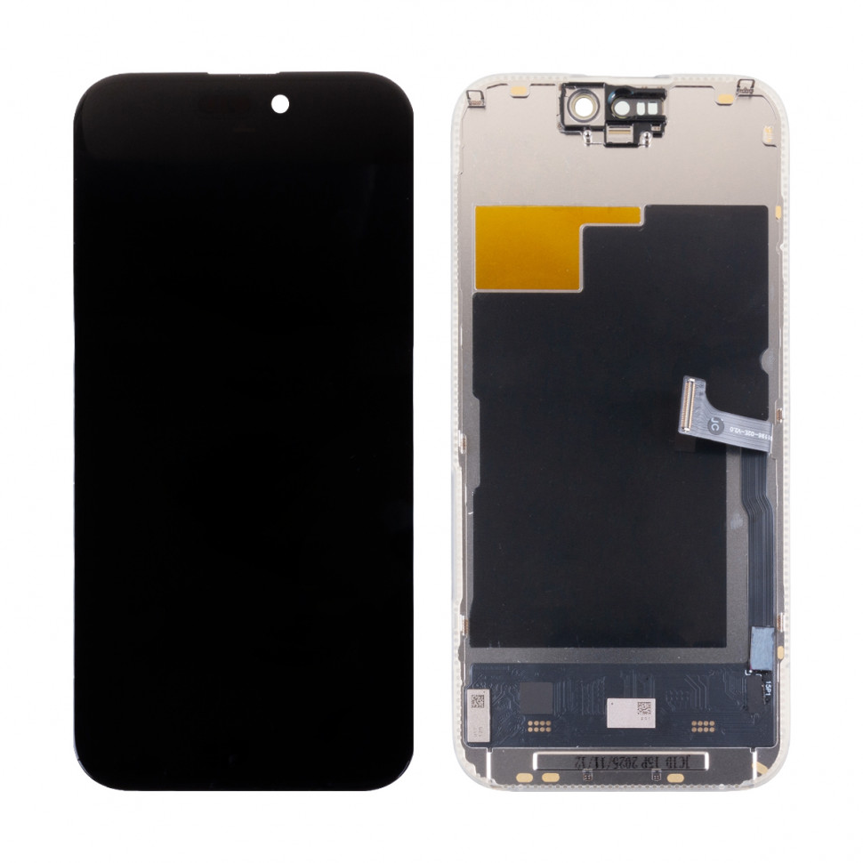 Дисплей для iPhone 15 Pro с тачскрином Черный - JCID Soft OLED, Full HD, 120 Гц (с верификацией)