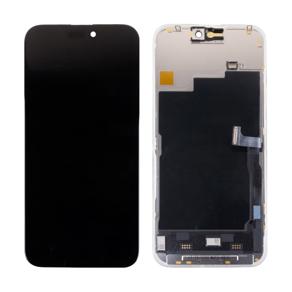 Дисплей для iPhone 15 Pro Max с тачскрином Черный - JCID Soft OLED, Full HD, 120 Гц (с верификацией)