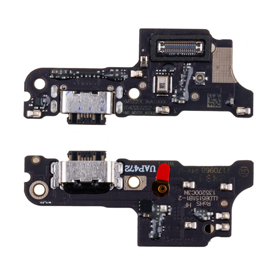 Шлейф для Xiaomi Redmi 14C/Poco C75 плата на системный разъем/микрофон