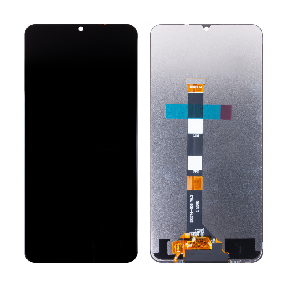 Дисплей для Realme C53/C51 с тачскрином Черный Оригинал