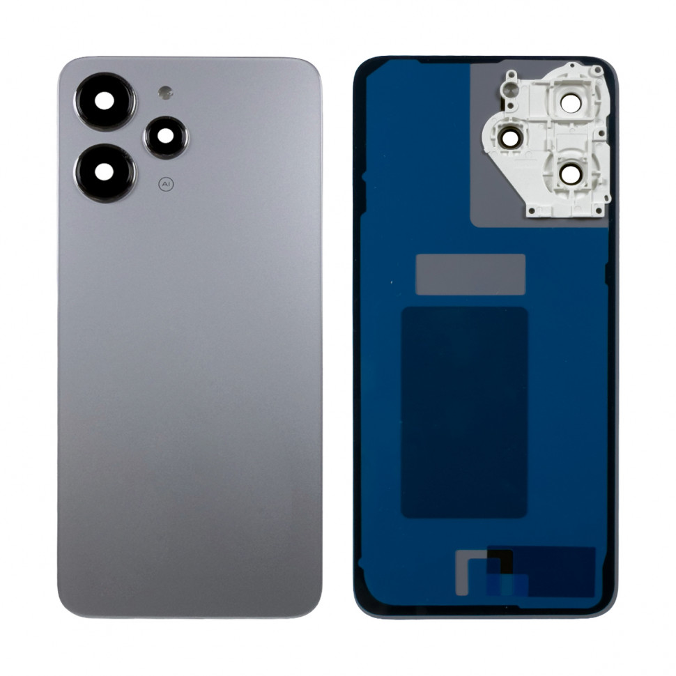 Задняя крышка для Xiaomi Redmi 12 4G Серебро - Премиум