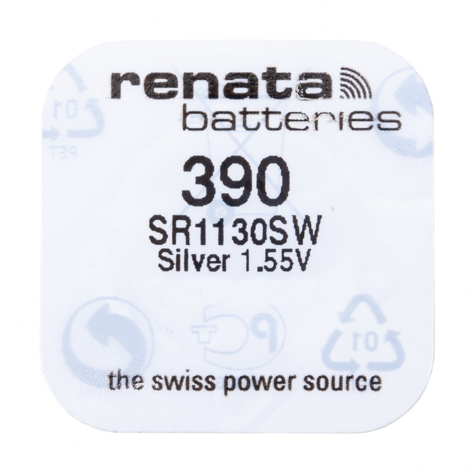 Батарейка 390/SR1130SW Renata Silver 1.55V