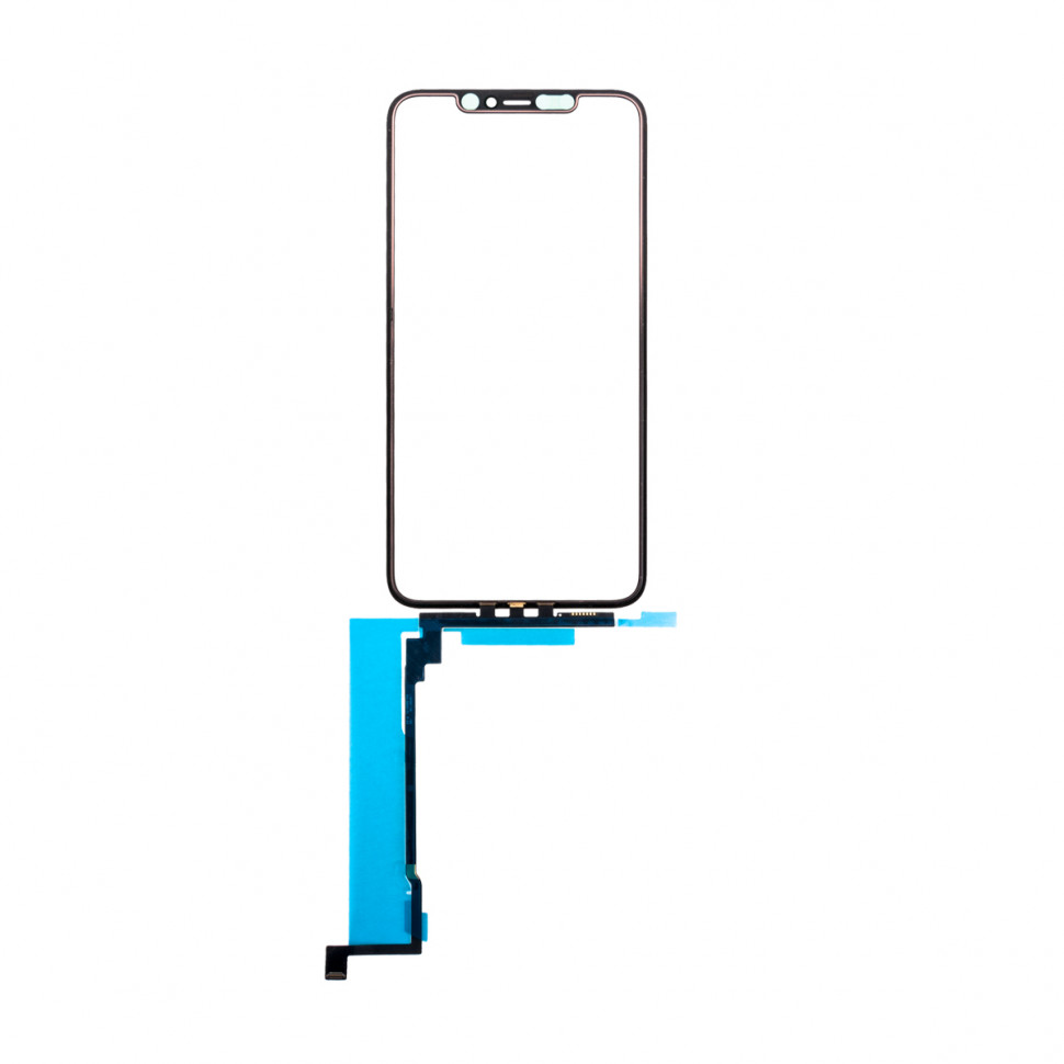 Стекло для iPhone 11 Pro Max с OCA пленкой с тачскрином Черный