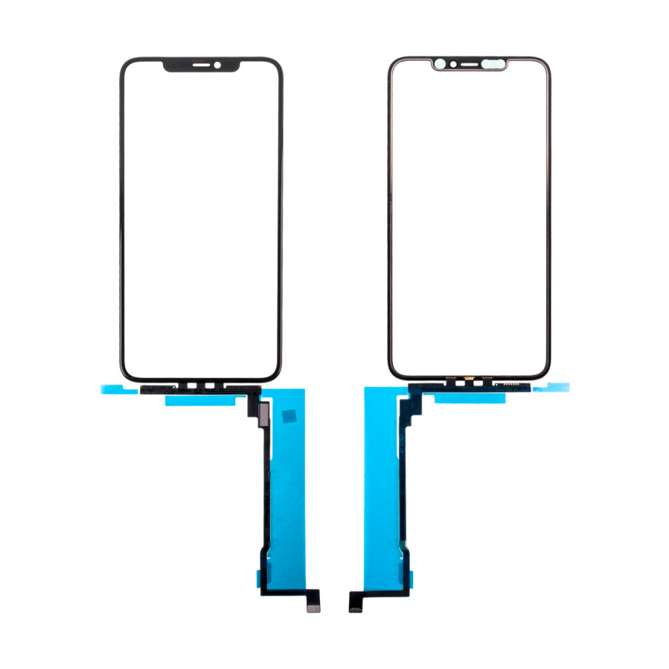 Стекло для iPhone 11 Pro Max с OCA пленкой с тачскрином Черный