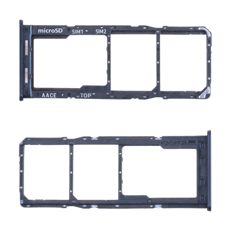 Контейнер SIM для Samsung A135F/A137F (A13) Черный