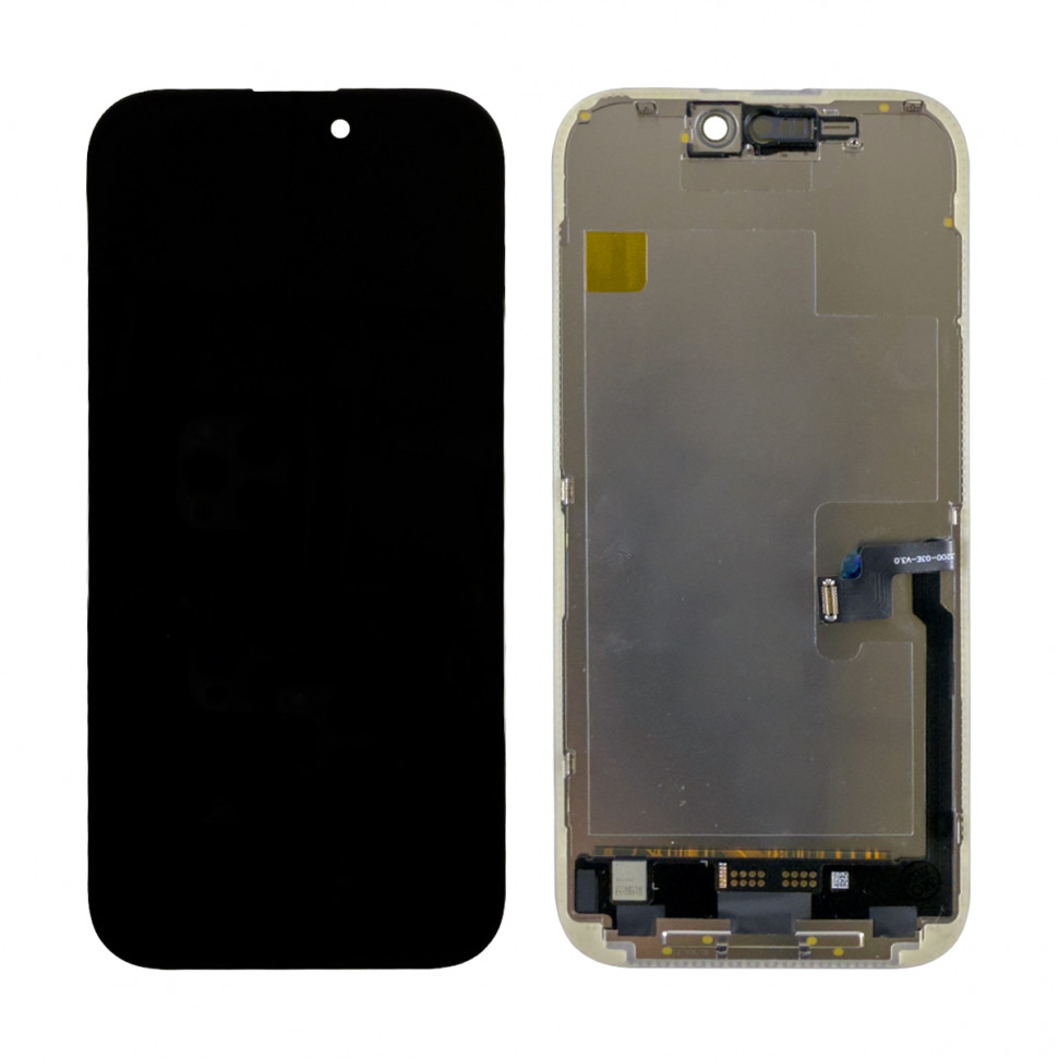 Дисплей для iPhone 16 Pro с тачскрином Черный Hard OLED, Full HD (площадка под IC)