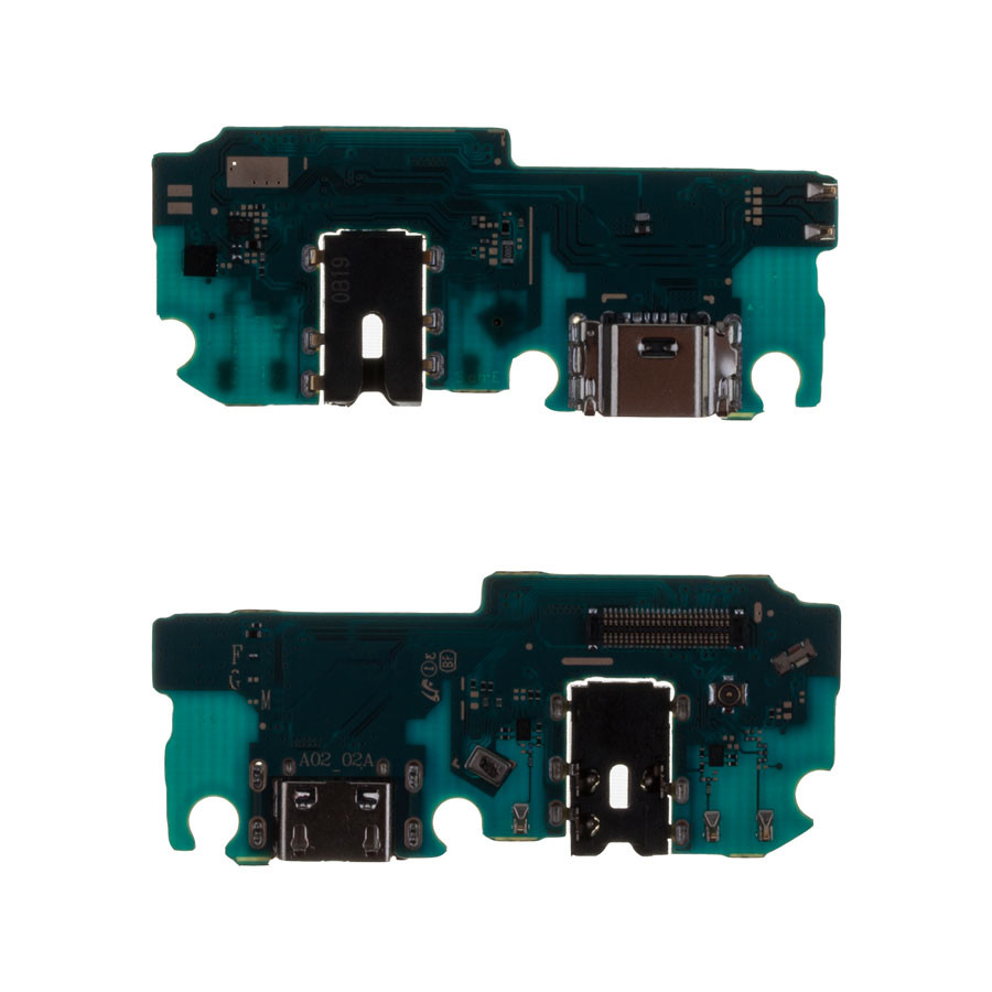 Шлейф для Samsung A022G (A02) плата системный разъем/разъем гарнитуры/микрофон