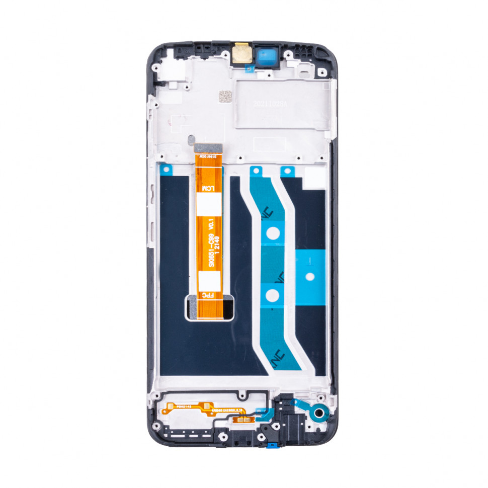Дисплей с рамкой для Realme C21Y Черный Оригинал