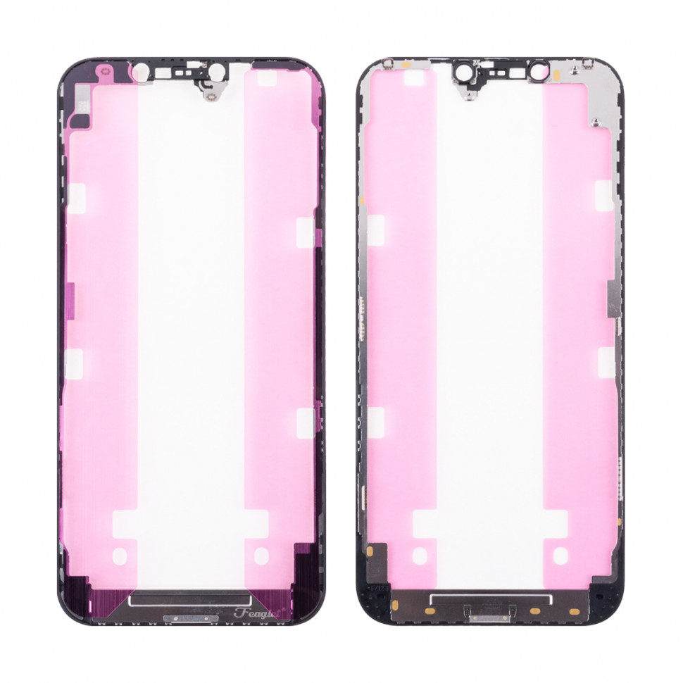 Рамка дисплея для iPhone 12 Pro Max Черный Оригинал (Feaglet)