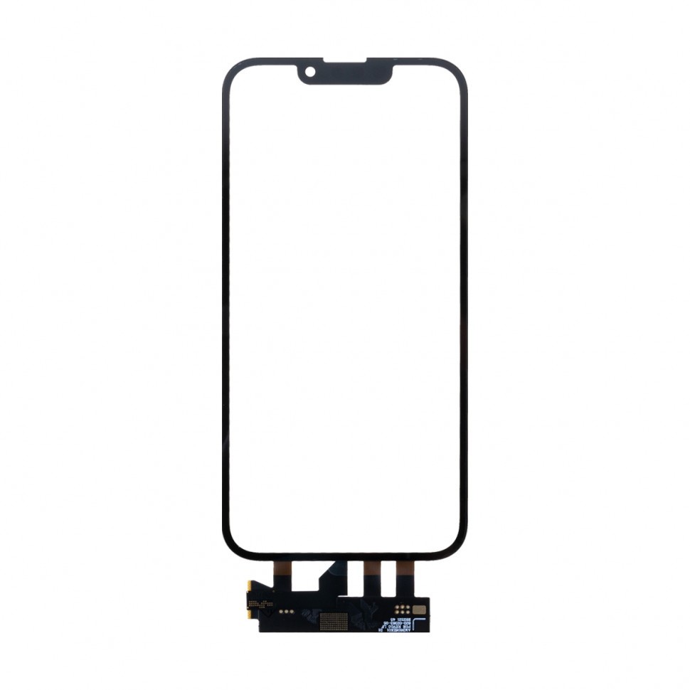 Стекло для iPhone 13 Pro с OCA пленкой с тачскрином + рамка Черный Оригинал (Mitsubishi)