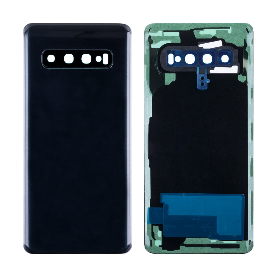 Задняя крышка для Samsung G973F (S10) Черный - Премиум