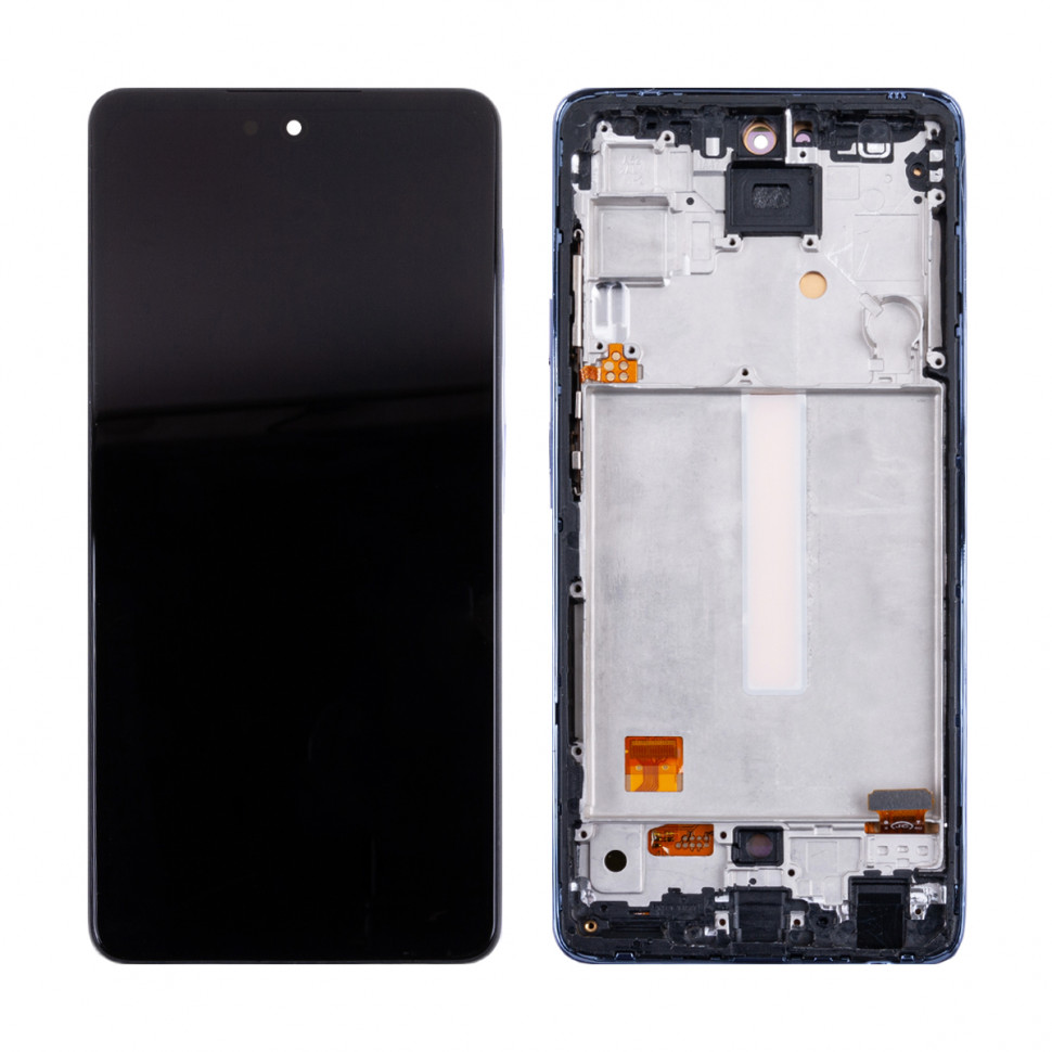 Дисплей с рамкой для Samsung A525F/A526B/A528B (A52/A52 5G/A52s 5G) Фиолетовый OLED (Full Size)