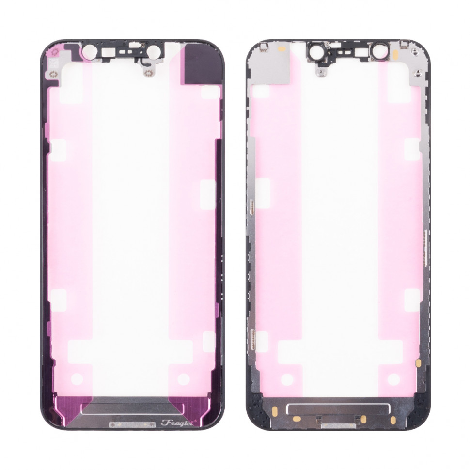 Рамка дисплея для iPhone 12 mini Черный Оригинал (Feaglet)