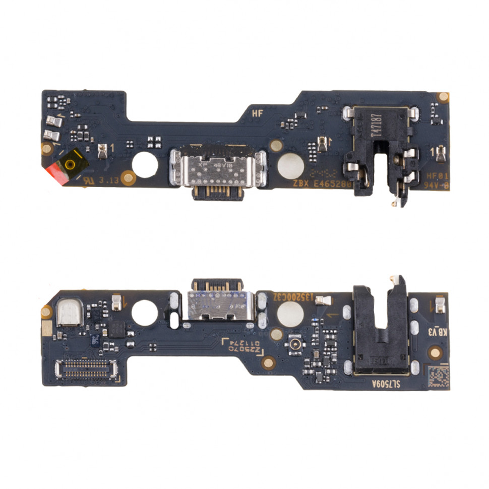 Шлейф для Xiaomi Redmi A5/Poco C71 (25028RN03A/25028PC03G) плата на системный разъем/разъем гарнитуры/микрофон - Премиум