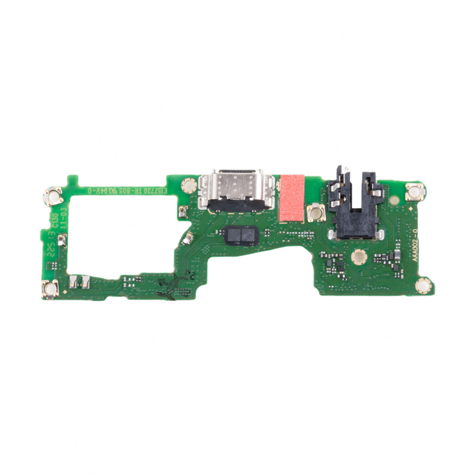 Шлейф для Realme 8 4G/8 Pro (RMX3085/RMX3081) плата на системный разъем/разъем гарнитуры/микрофон - Премиум