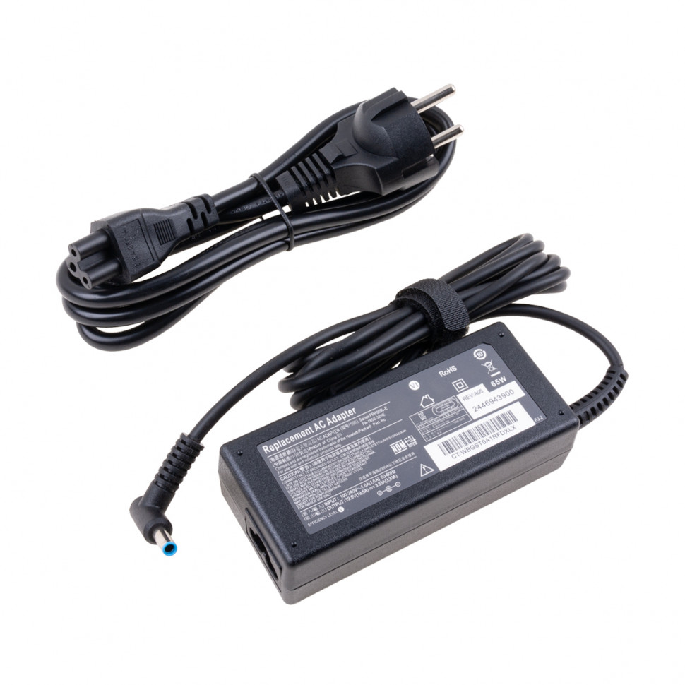 Блок питания для ноутбука HP 19.5V, 3.33A, 65W (4.5*3.0 с иглой)