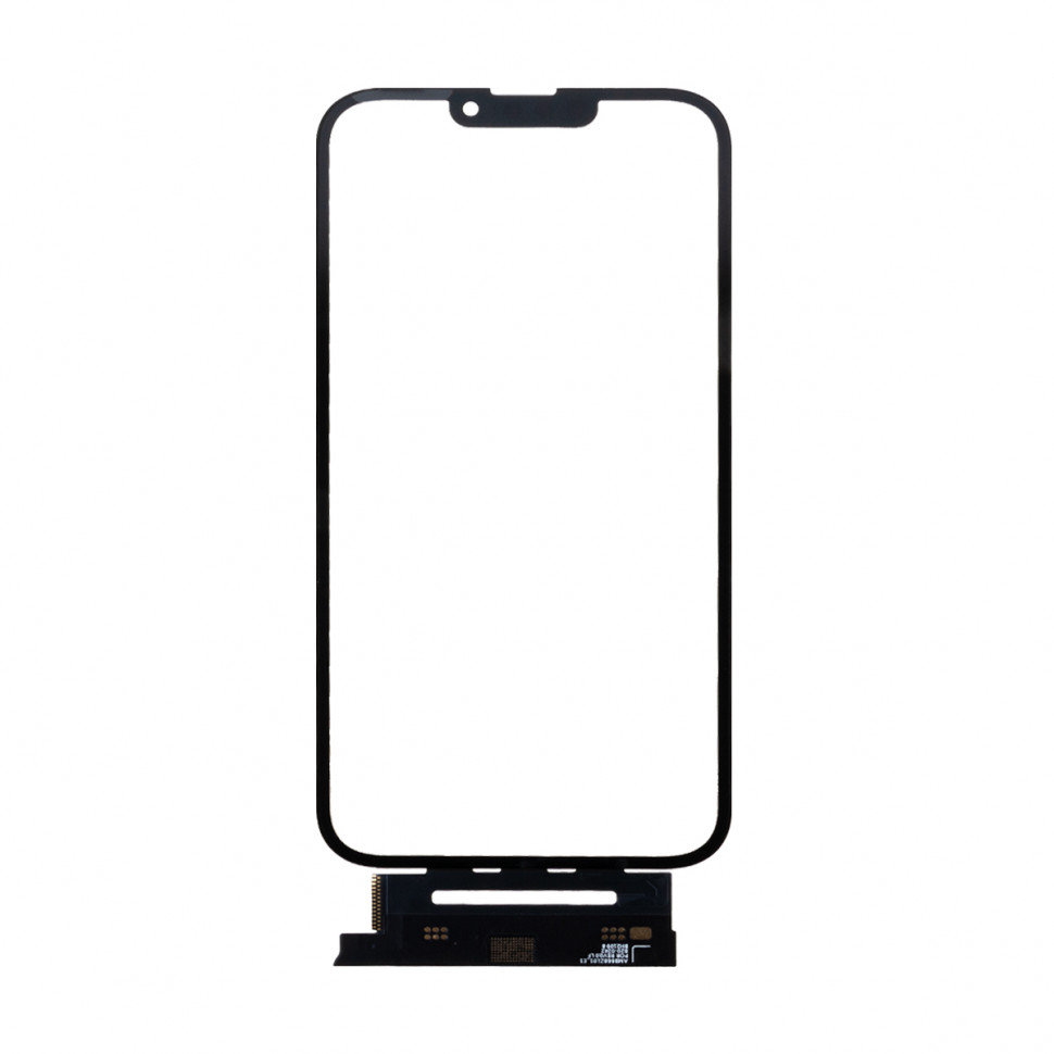 Стекло для iPhone 13 Pro Max с OCA пленкой с тачскрином + рамка Черный Оригинал (Mitsubishi)
