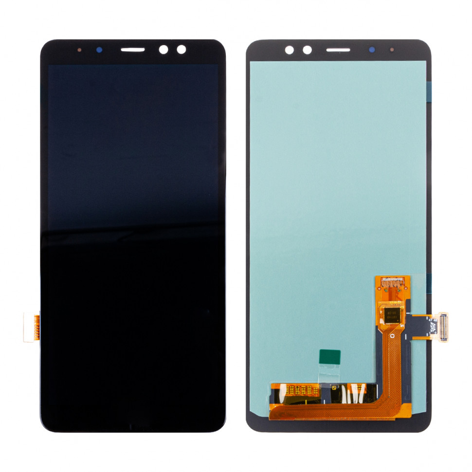 Дисплей для Samsung A730F (A8+ 2018) с тачскрином Черный OLED