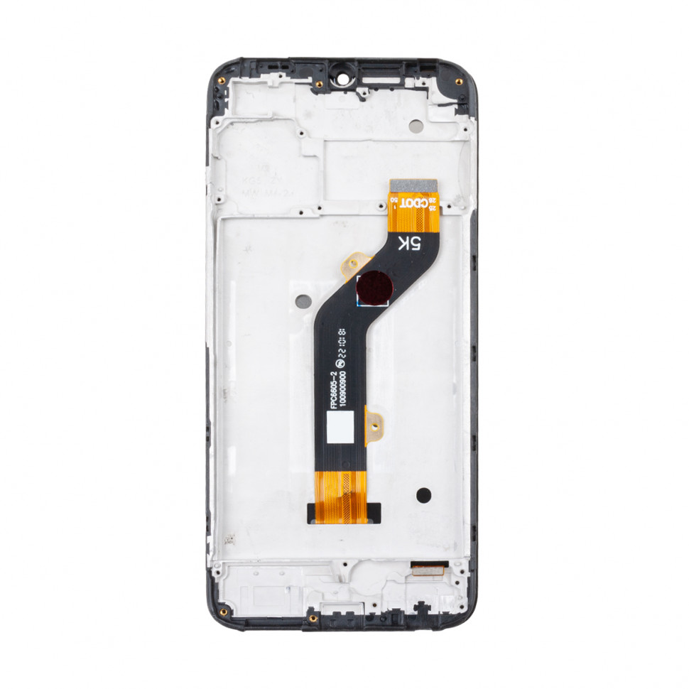 Дисплей с рамкой для Tecno Spark 8C Черный Оригинал